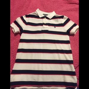 Ralph Lauren red, white and blue polo size 7